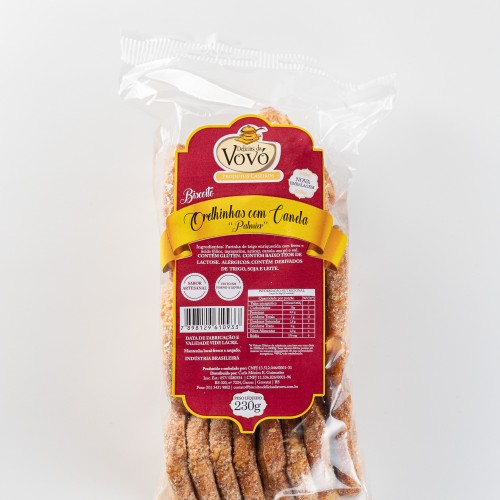 Biscoito Orelhinha com Canela (Palmier)