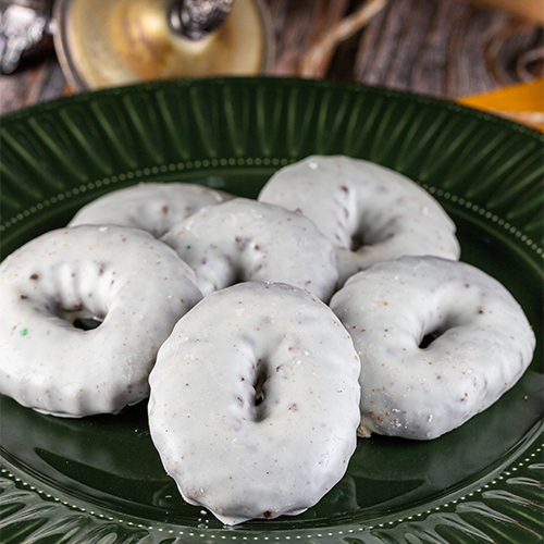 Biscoito de Cacau com Cobertura de Chocolate Branco