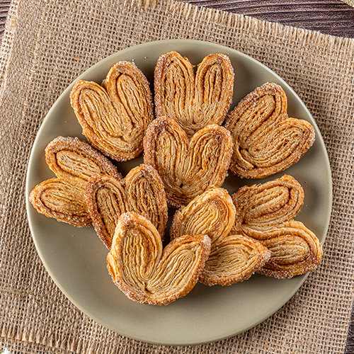 Biscoito Orelhinha com Canela (Palmier)